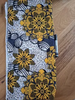 Wax jaune beige et noir