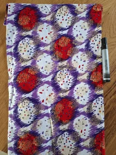 Wax bulles violettes, doré, rouge