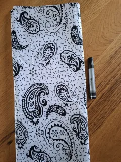 Wax arabesques noir et blanc