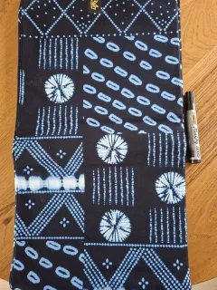 bogolan noir et bleu