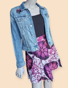 Jupe Sonia Jupe Sonia Amagate wax poches