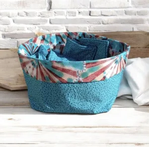 Panier et lingettes lavables Morlaix personnalisable