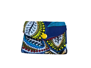 Porte-monnaie wax cousu main