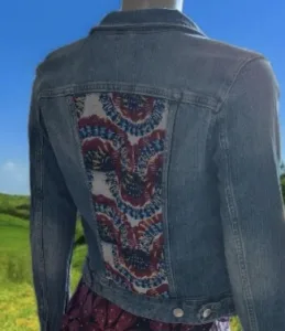 veste jean custo 1 veste jean customisée