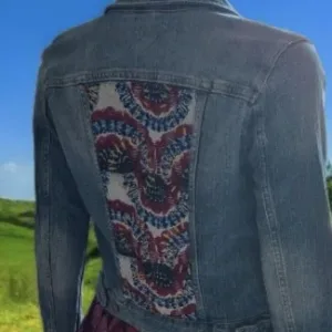 veste jean customisée