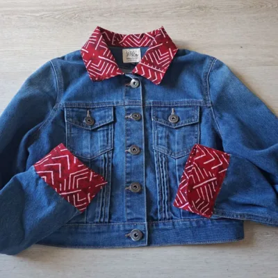 Veste en jean croc top T38